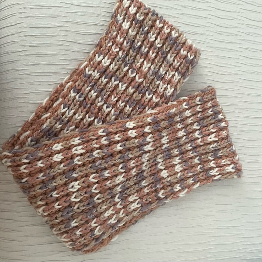 Multicolor Knit Women's Mittens